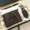 Personalized Gift Box Includes Wallet, Pen, Key chain with Custom Picture & Name Engraved