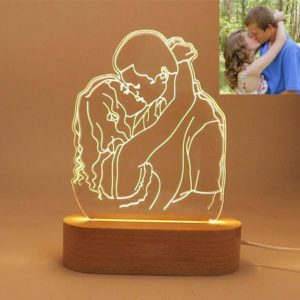 Customized Picture Engraved Lamp