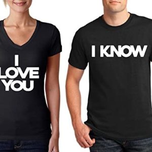 Two In One, Customized Gift Pack Of Round Neck And V Neck T-Shirts For Couples