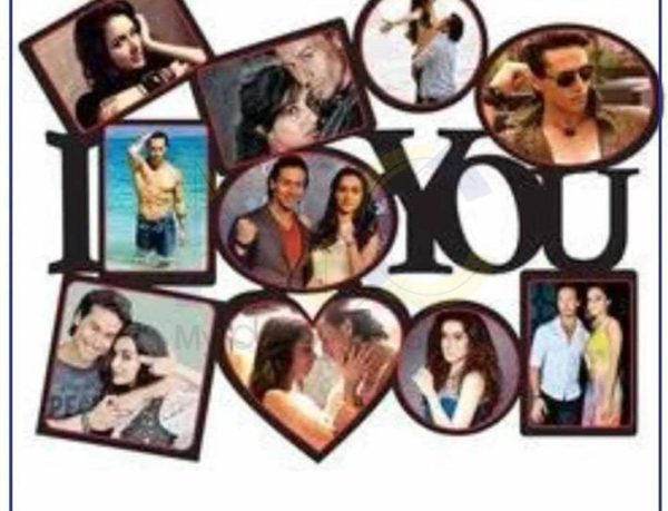Design Your Own Customized I Love You Design Picture Frame