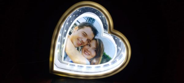 Design Your Own Heart Shape Picture Magic Mirror