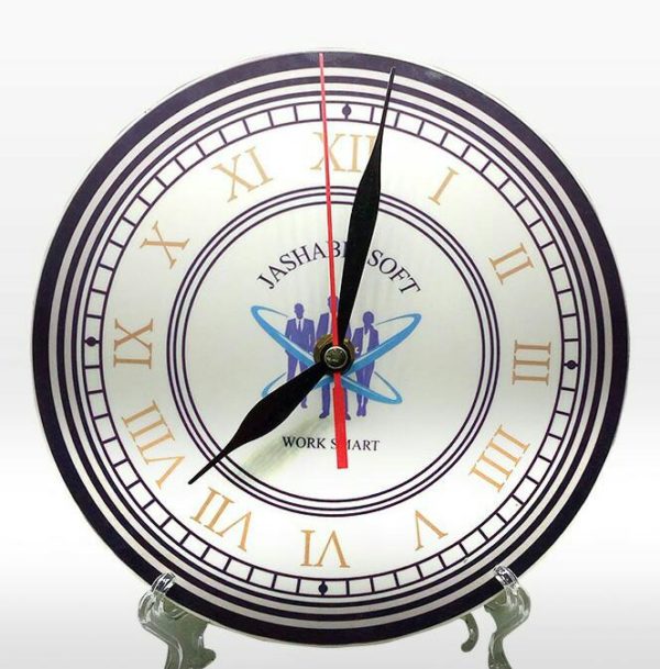 Design Your Own Customized Picture And Name Round Shape Table Clock