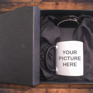 Design Your Own Customized Picture Name Text Or Design Printed Mug Lid And Spoon With Gift Box