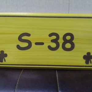 Personalized Outdoor Wooden Name Plate