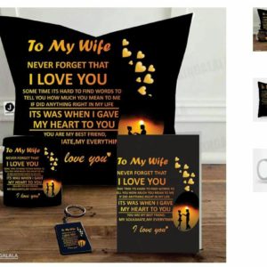 Design Your Own Customized Gift Pack Of Cushion Mug Keychain And Card