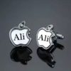 Design Your Own Name Engraved Apple Cufflink