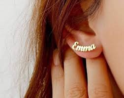 Name Earrings