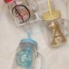 Design your own Customized Mason jar glass tumbler with straw