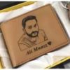 Design Your Own Custom Picture And Name Wallet With Gift Box - In Camel Color