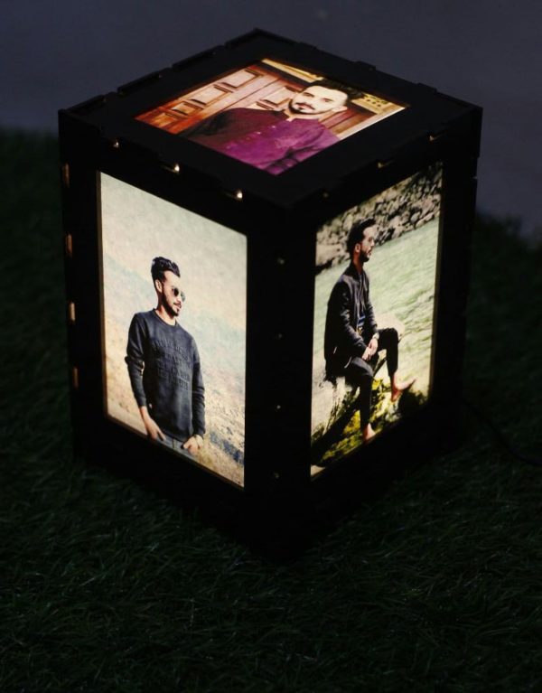 Custom Five Picture Lantern Night Light In Acrylic Material