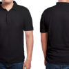 Design Your Own Custom Polo T-Shirt - In Black