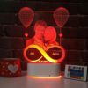 Personalized Picture Names And Date LED Night Lamp