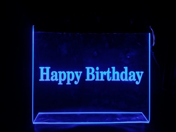 Customized LED Birthday Table Frame