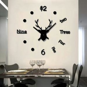 Mule Deer DIY 3D Acrylic Wall Clock