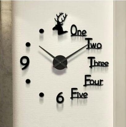 Elk Time DIY 3D Acrylic Wall Clock