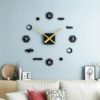 Haxagon Numbers DIY 3D Acrylic Wall Clock