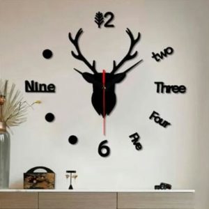 Mule Deer DIY 3D Acrylic Wall Clock