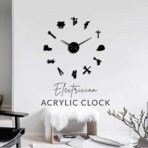 Electrician 3D Acrylic Wall Clock