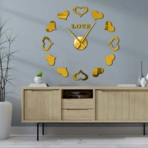 Love Hearts DIY 3D Acrylic Wall Clock