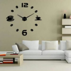 cup of coffee wall clock