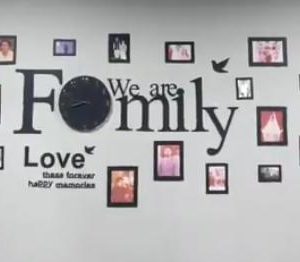 Clock With Family Photo Frame