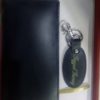 Name And Long Wallet And Keychain With Gift Box – In Black Color