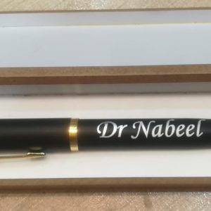 Design Your Own Customized Metallic Pen Black And Gold - With Gift Box