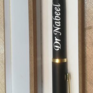 Design Your Own Customized Metallic Pen Black And Gold - With Gift Box