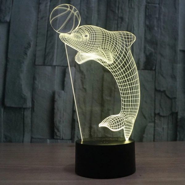 3D Dolphin Night Lamp