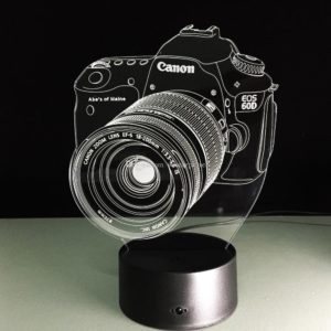 Personalized 3D Camera Lamp