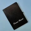 Name Logo Customized Diary Hard Card - Black - With Gift Box