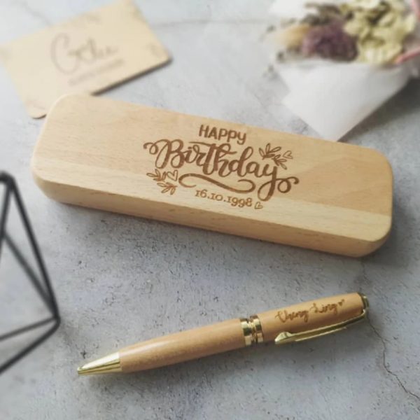 Customized Wooden Pen With Customized Wooden Box