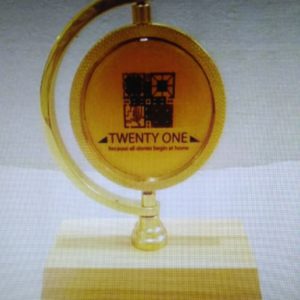 Custom Brass Material Award