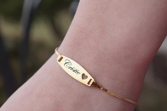 Personalized Your Own Bar Name Bracelet