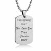 Stainless Steel Name Engraved Necklace