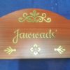 Personalized Outdoor Wooden Nameplate