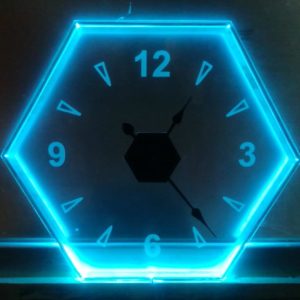 Buy Your Own Hexagon Design LED Wall Clock