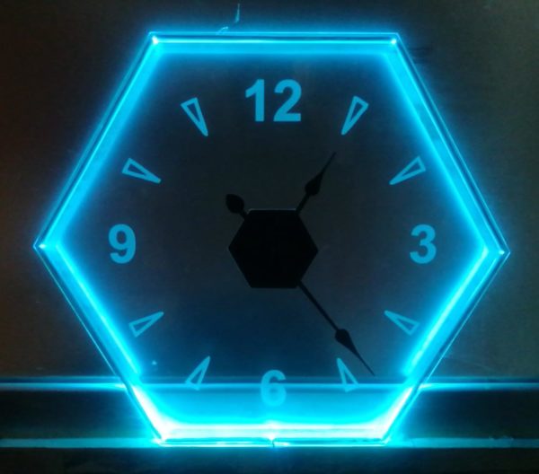 Buy Your Own Hexagon Design LED Wall Clock