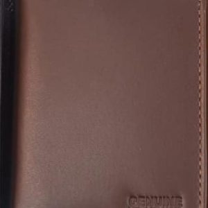 Custom Engraved Genuine Leather Card Holder - Brown Color