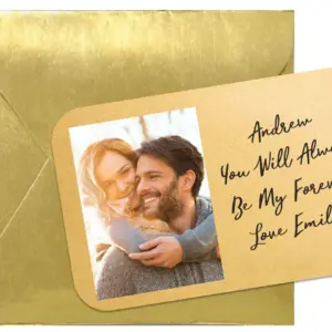 Custom Metal Acrylic Printed Wallet Card – Gold