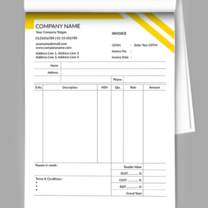 Design Your Own Custom Cash Memo Bill Book