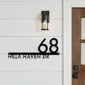 Design Your Own 8MM Acrylic Cutting House Name Plate - Black