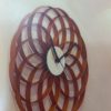 Custom Flower Design Acrylic Wall Clock