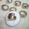 Customiseable And Adjustable Name Finger Ring - Silver