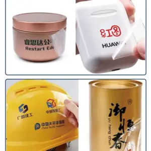 Design Your Own Brand Logo Name Text Transferable Transparent 3D UV DTF Print