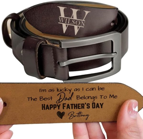 Custom Leather Belt for Dad, Custom Leather Belt for Men, Custom Name Belt, Custom Name Belts For Husband