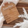 Customized Announcement Plaque For New Born Baby – Engraved & 3D
