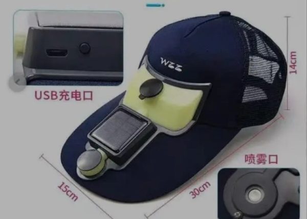 Solar Charge Air Cooler Cap For Boys And Girls