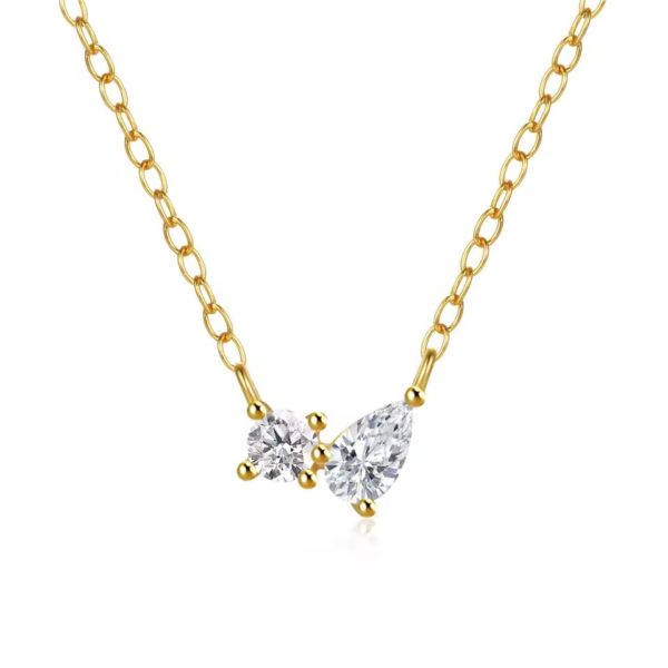 BOAKO 925 Sterling Silver Choker Necklaces For Women - Gold