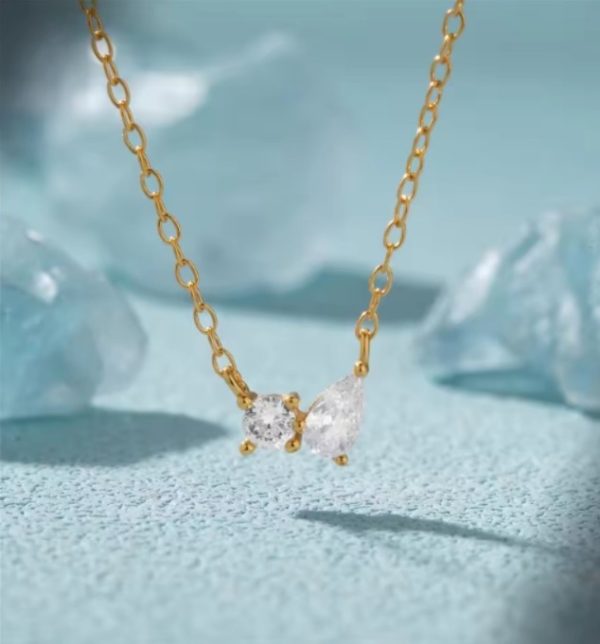 BOAKO 925 Sterling Silver Choker Necklaces For Women - Gold